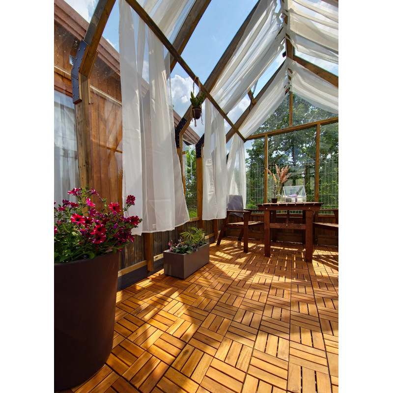 Podest Tarasowy Akacjowy Płytki Mozaika na Taras 30x30x2,4 cm