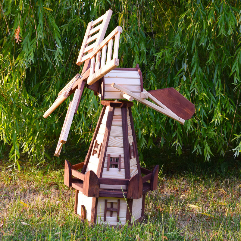 Wiatrak ogrodowy ozdobny Zefir mały Naturalny