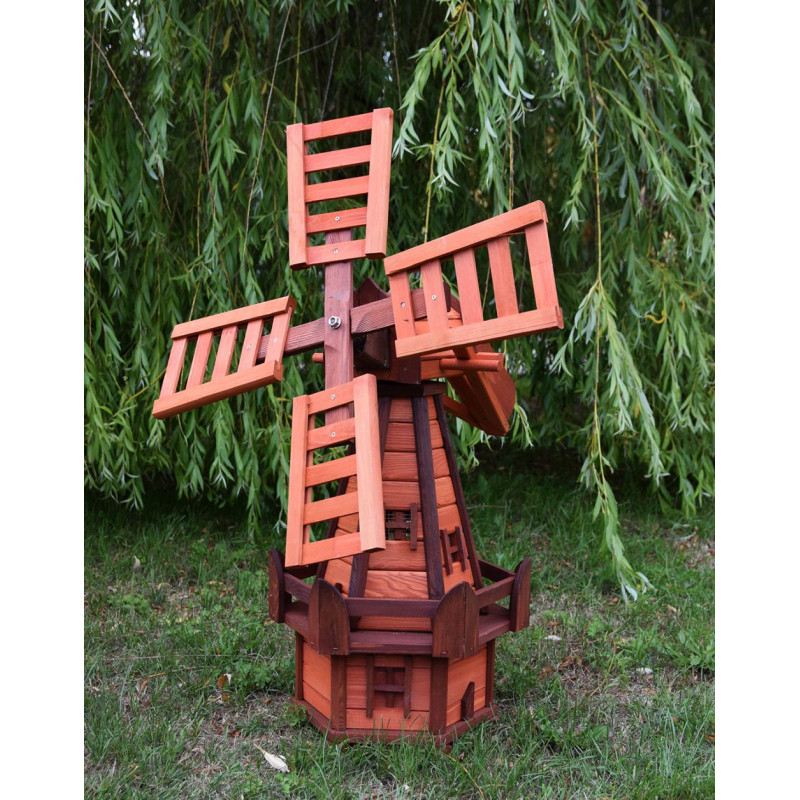 Wiatrak ogrodowy ozdobny Zefir mały Rudy