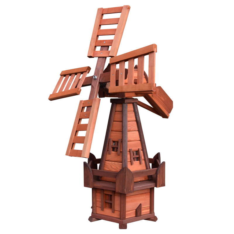 Wiatrak ogrodowy ozdobny Zefir mały Rudy