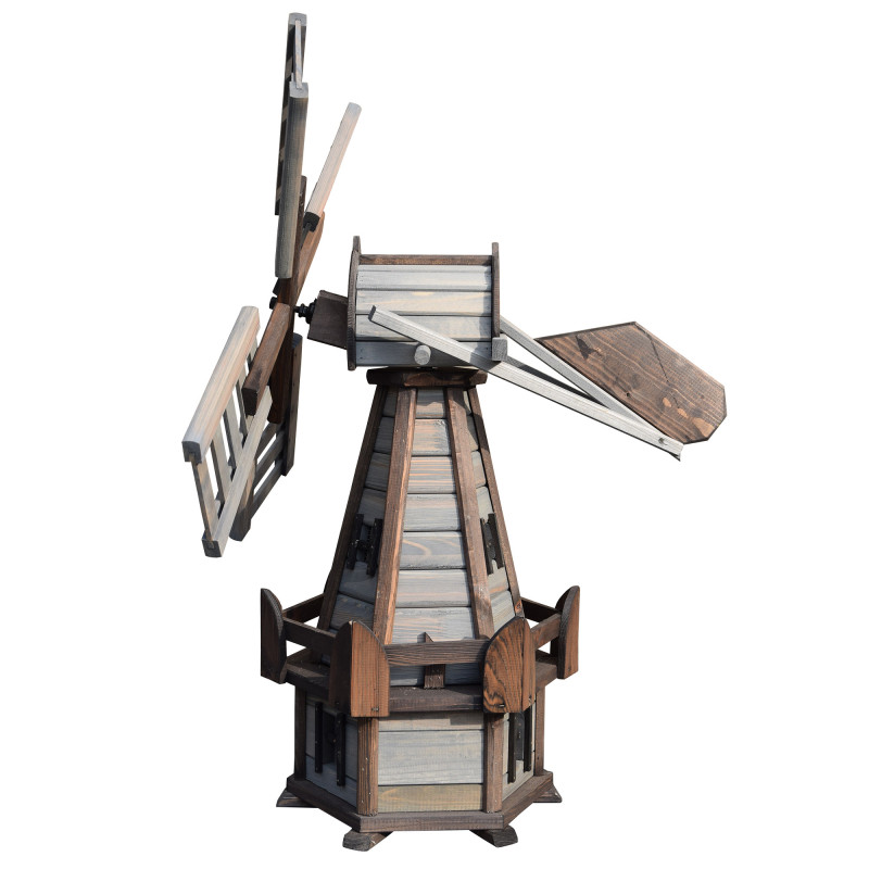 Wiatrak ogrodowy ozdobny Zefir mały Szary