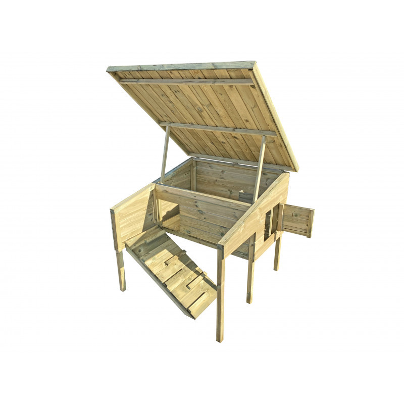 Kurnik Drewniany Impregnowany 120X116X104 CM II