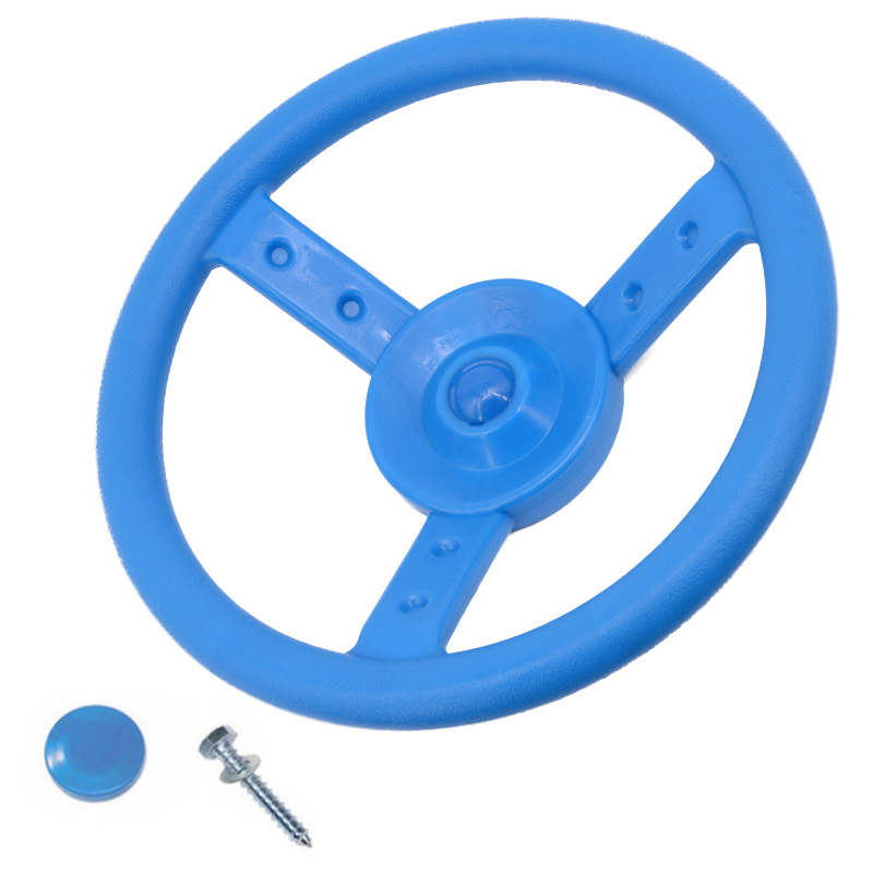 Kierownica na plac zabaw - zabawka edukacyjna - niebieska