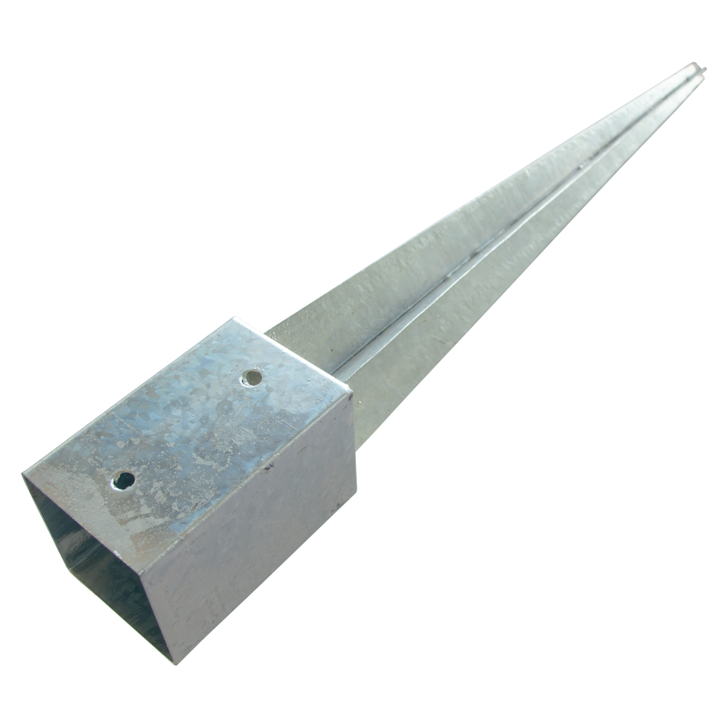 Kotwa Wbijana Podstawa Słupa Stalowa 7x7x75cm