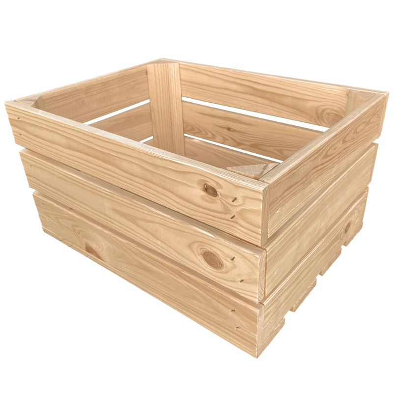 Skrzynka drewniana naturalna dekoracyjna 40x30,5x21cm