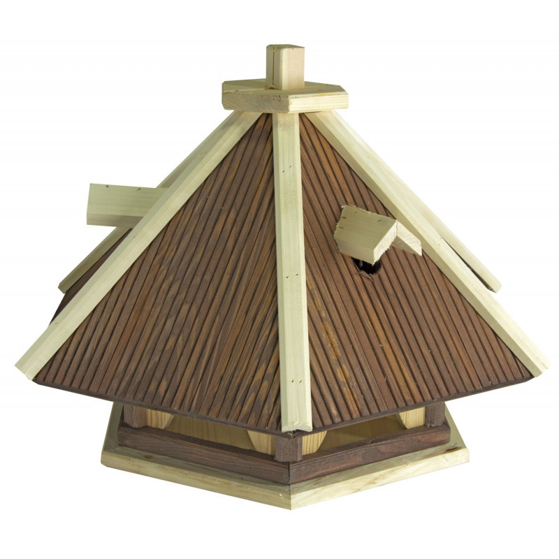 Karmnik dla ptaków DUŻY drewniany KAWKA III