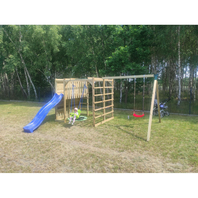 Duży Plac Zabaw Luna Z Huśtawką I Ślizgiem