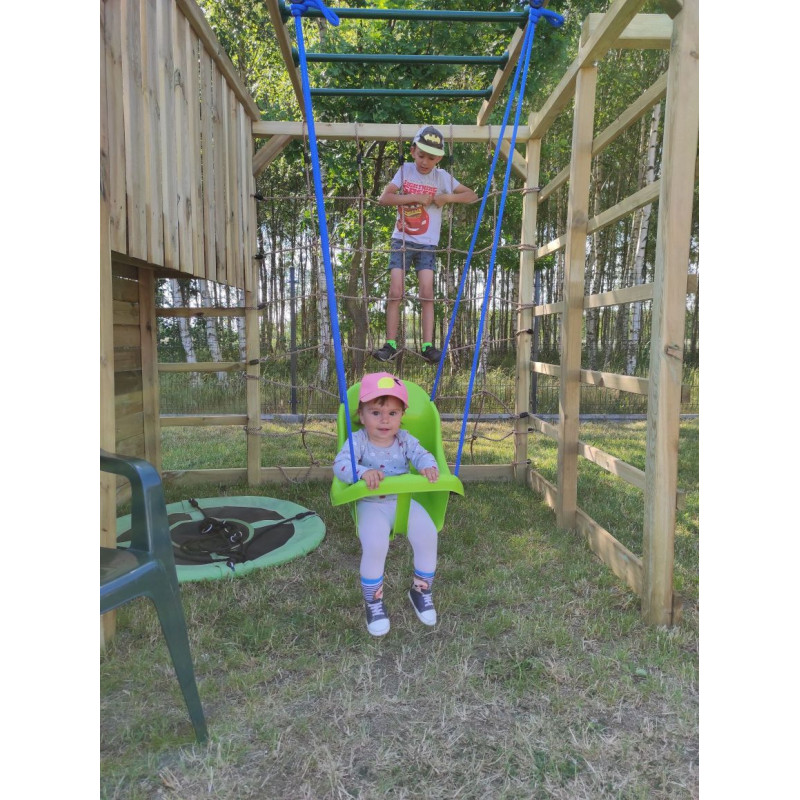 Duży Plac Zabaw Luna Z Huśtawką I Ślizgiem