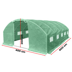 Tunel szklarniowy 24m2 PREMIUM green 4x6m