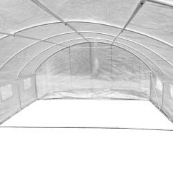 Tunel szklarniowy 24m2 PREMIUM white 4x6m