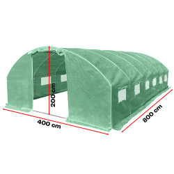 Tunel szklarniowy 32m2 PREMIUM green 4x8m