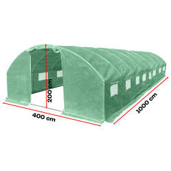 Tunel szklarniowy 40m2 PREMIUM green 4x10m