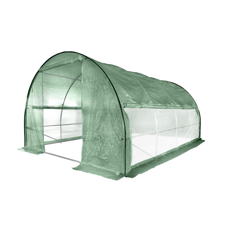 Tunel Szklarniowy 18m2 PREMIUM Green 3x6m z siatką na insekty grube rurki 25mm
