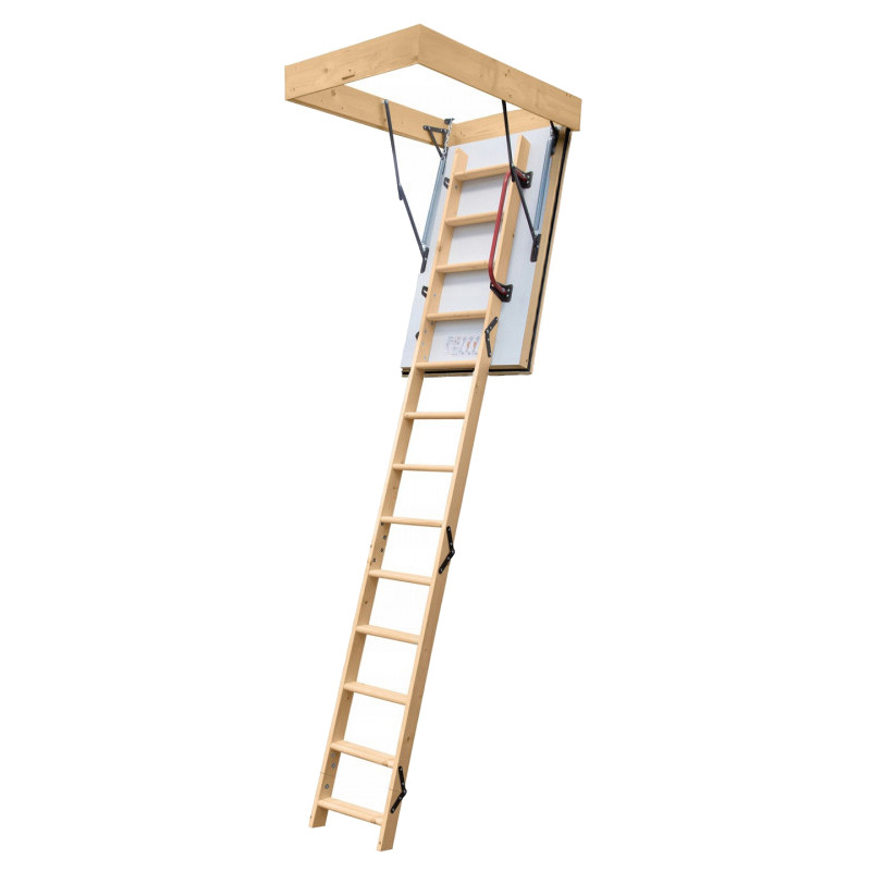 Drewniane schody strychowe NORDIC 140x70 H-305 86mm + Dodatkowa uszczelka