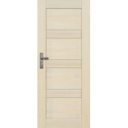 Drzwi sosnowe, bezsęczne - Nefryt pełne - Seria Premium - Drzwi wewnętrzne drewniane 