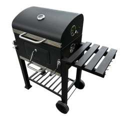 Grill węglowy 113,5X50X107 cm z żeliwnym rusztem