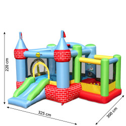 Dmuchany zamek z piłeczkowym basenem dmuchaniec