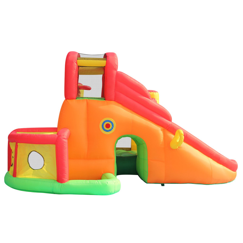 Dmuchany zamek 11w1 Dmuchaniec HappyHop wielofunkcyjny trampolina zjeżdżalnia