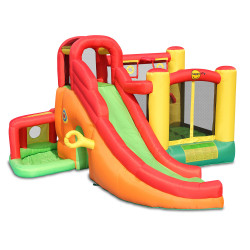 Dmuchany zamek 11w1 Dmuchaniec HappyHop wielofunkcyjny trampolina zjeżdżalnia