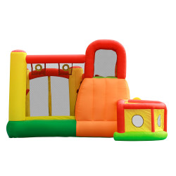 Dmuchany zamek 11w1 Dmuchaniec HappyHop wielofunkcyjny trampolina zjeżdżalnia