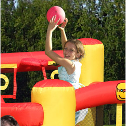Dmuchany zamek 11w1 Dmuchaniec HappyHop wielofunkcyjny trampolina zjeżdżalnia
