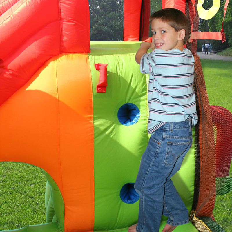 Dmuchany zamek 11w1 Dmuchaniec HappyHop wielofunkcyjny trampolina zjeżdżalnia