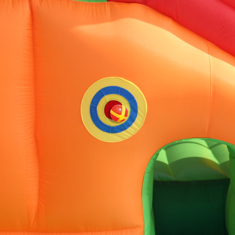 Dmuchany zamek 11w1 Dmuchaniec HappyHop wielofunkcyjny trampolina zjeżdżalnia