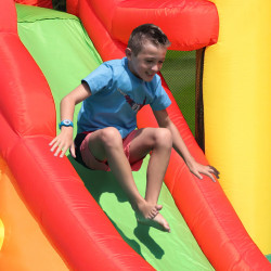 Dmuchany zamek 11w1 Dmuchaniec HappyHop wielofunkcyjny trampolina zjeżdżalnia