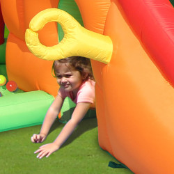 Dmuchany zamek 11w1 Dmuchaniec HappyHop wielofunkcyjny trampolina zjeżdżalnia