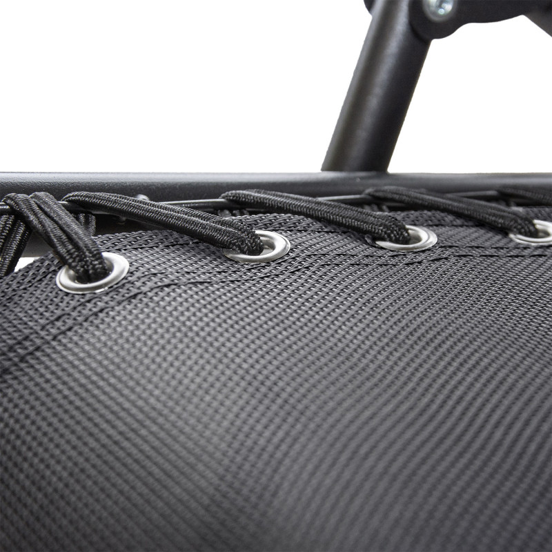 Leżak ogrodowy składany GRAVITY czarny grawitacyjny