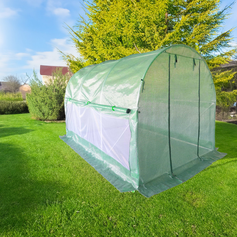 Tunel Szklarniowy 6m2 PREMIUM Green 2x3m z siatką na insekty grube rurki 25mm