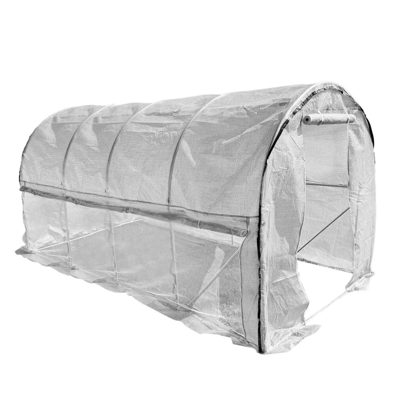 Tunel Szklarniowy 18m2 PREMIUM White 3x6m z siatką na insekty grube rurki 25mm