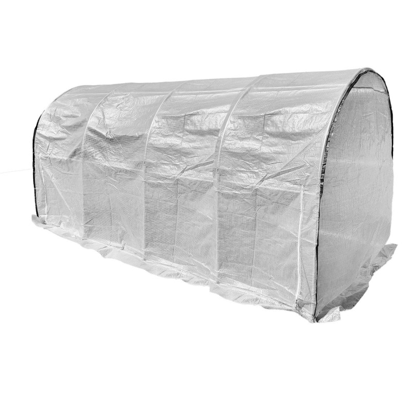 Tunel Szklarniowy 18m2 PREMIUM White 3x6m z siatką na insekty grube rurki 25mm