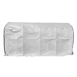 Tunel Szklarniowy 18m2 PREMIUM White 3x6m z siatką na insekty grube rurki 25mm