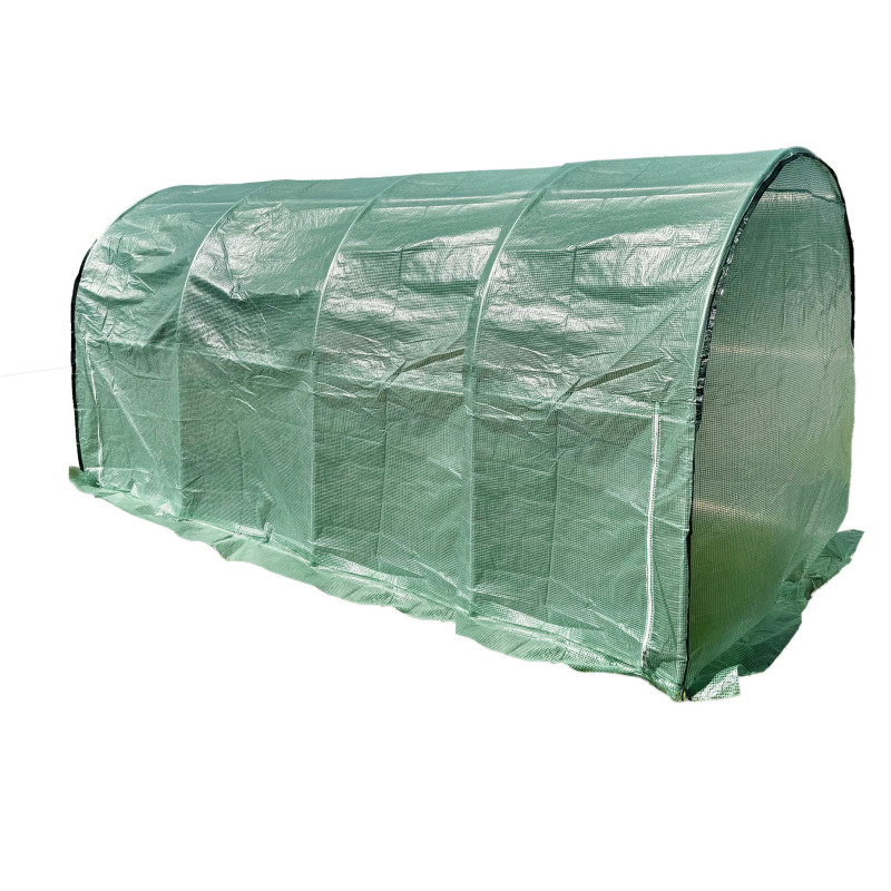 Tunel Szklarniowy 18m2 PREMIUM Green 3x6m z siatką na insekty grube rurki 25mm