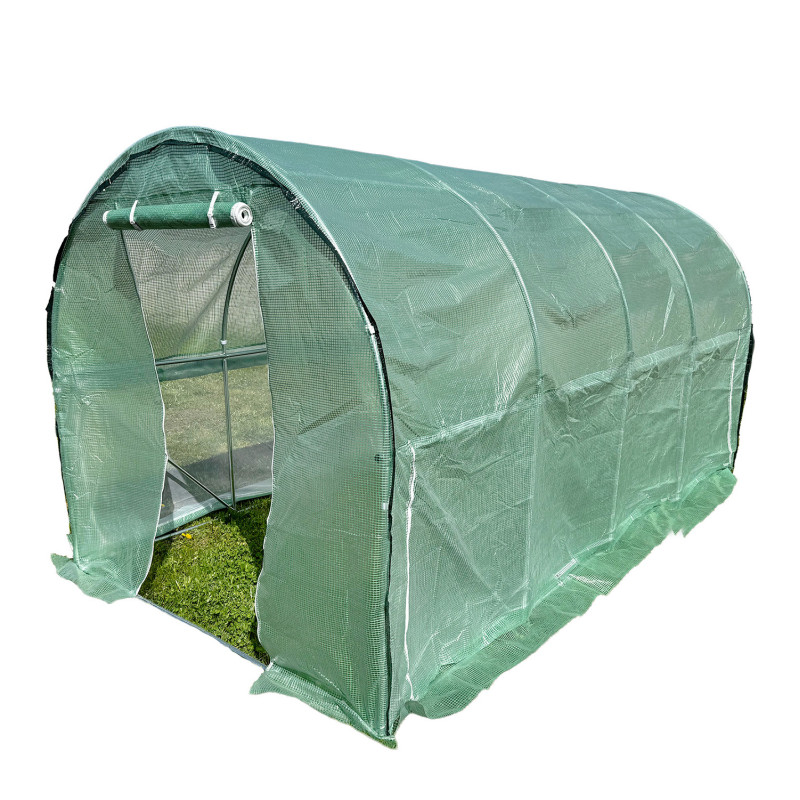 Tunel Szklarniowy 18m2 PREMIUM Green 3x6m z siatką na insekty grube rurki 25mm
