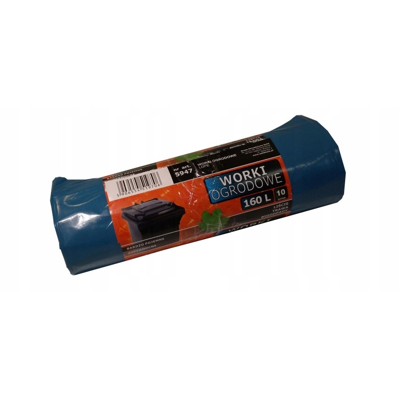 Supermocne Worki Ogrodowe Niebieskie Na papier 160L 10szt