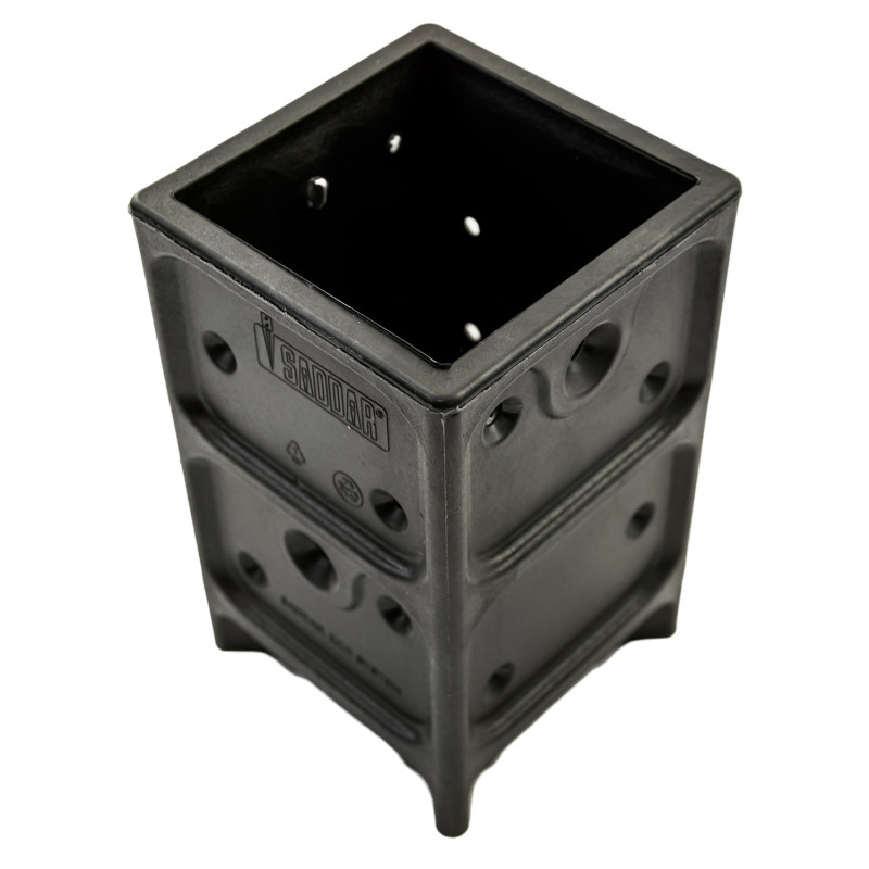 Podstawa Słupa Kotwa Przykręcana Kompozyt Na Beton 9x9x17cm