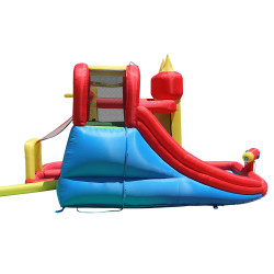 Dmuchany Duży ZAMEK WODNY trampolina HappyHop 2w1