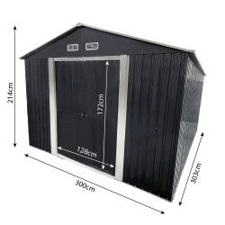 Stalowy domek narzędziowy 303x300x214 cm narzędziownia 9m2 blaszak