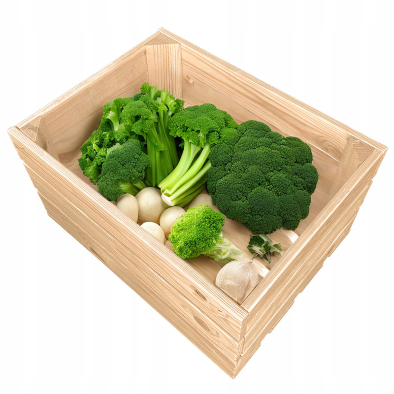 Skrzynka drewniana naturalna dekoracyjna 40x30,5x21cm