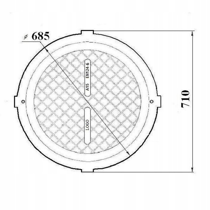 Pokrywa 80 HD szamba zielony polimer