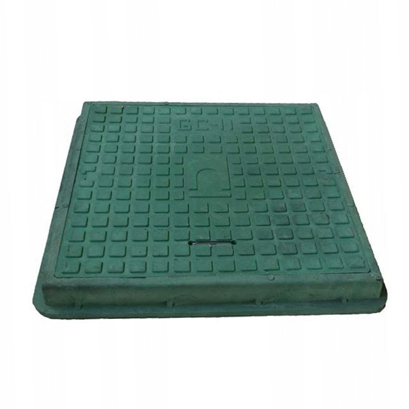 Pokrywa Kwadratowa Właz Szamba z Polimeru - Zielona