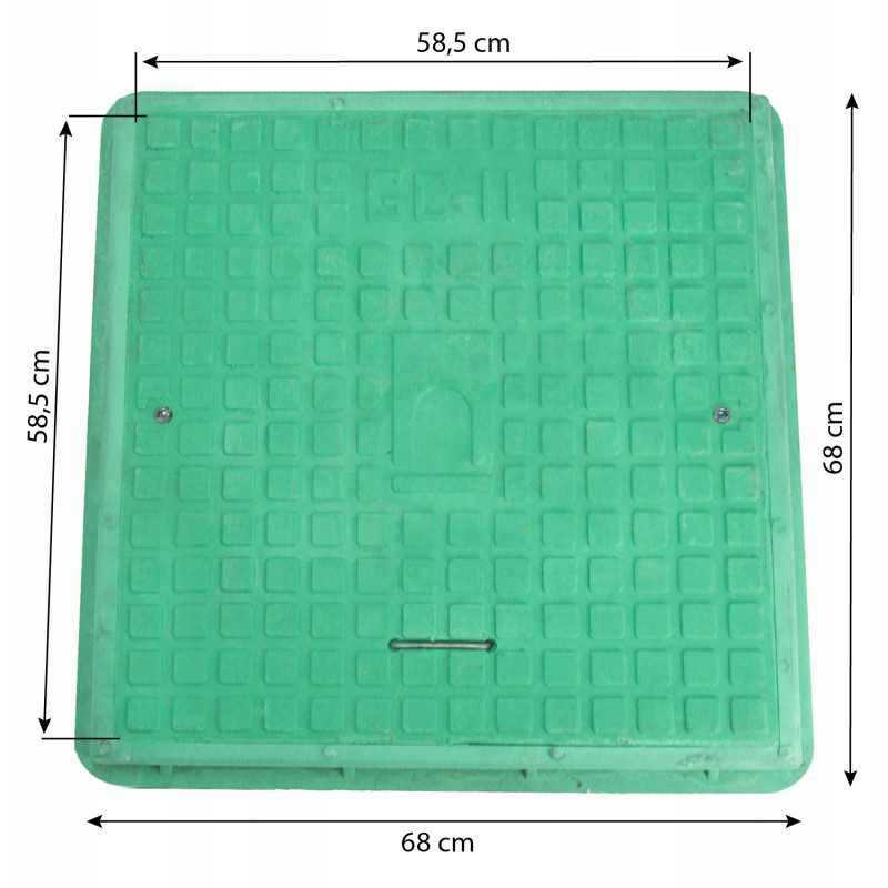 POKRYWA OGRODOWA do Szamba Kwadratowa z kluczem