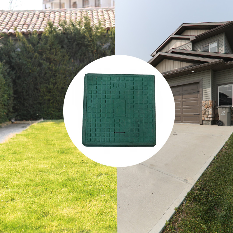 Pokrywa Kwadratowa Właz Szamba z Polimeru - Zielona