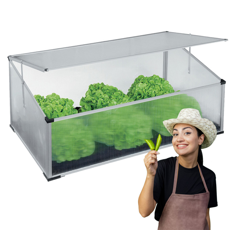 Rozsadnik poliwęglan miniszklarnia 100x60x40/30 cm