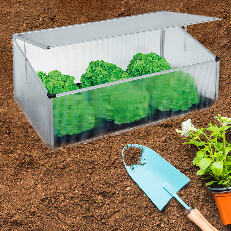 Rozsadnik poliwęglan miniszklarnia 100x60x40/30 cm