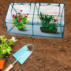 Tunel Foliowy Mini Szklarnia Ogrodowa 120x62x60 cm Folia PVC