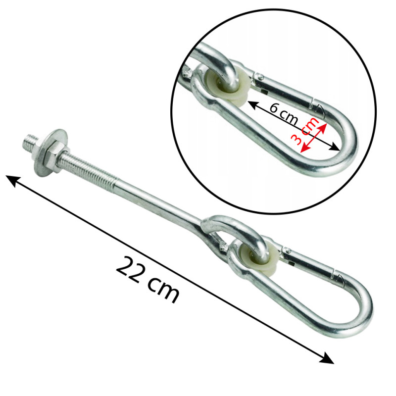 Zawiesie przelotowe do huśtawki typu '0' 10x100mm