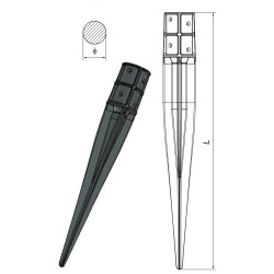 EKO - Kotwa stabilizacyjna okrągła FI 81 mm x 610